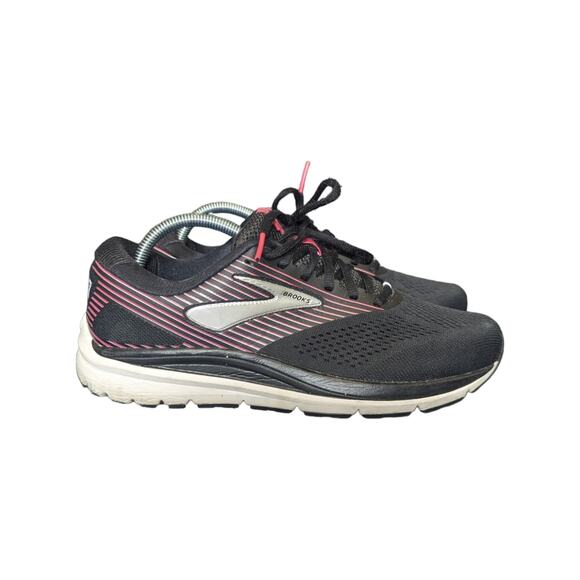 Brooks Addiction 14 Running Shoes Sneakers Black Pink Workout Sportswear Gym - Picture 1 of 7